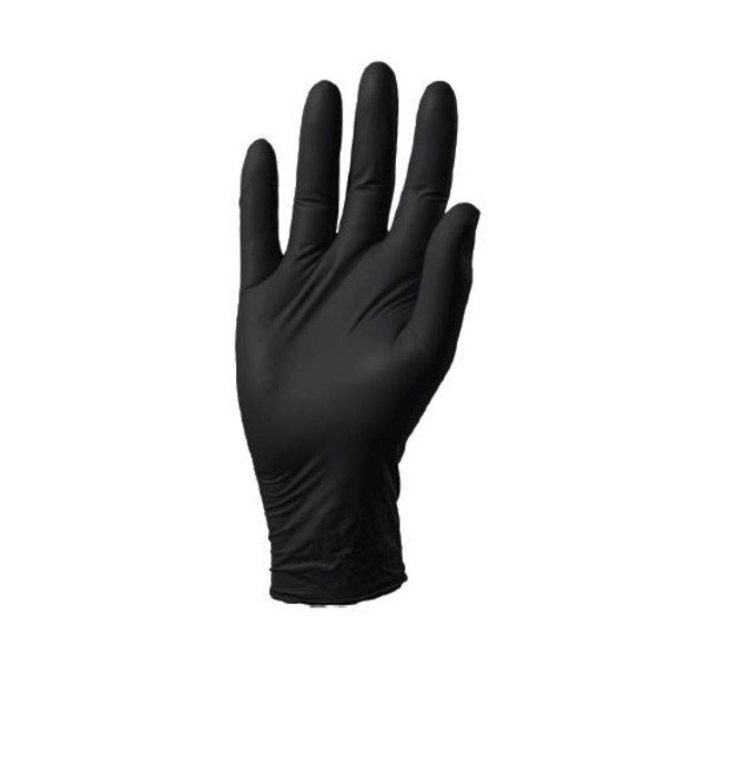 Nitrex Black Nitrile Exam Gloves PF 100 pack - Farmacy